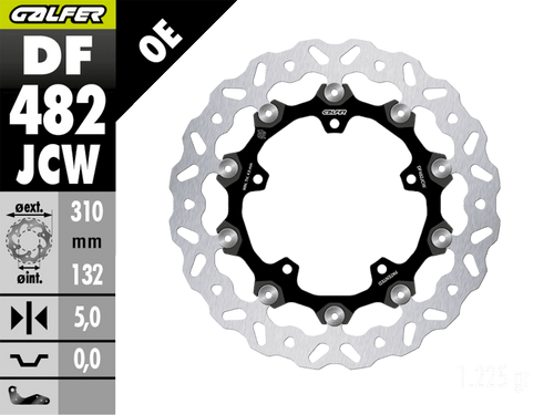 Galfer Yamaha R6 Front Brake 310mm Floating Floatech Rotor (05-16)
