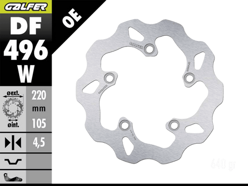 Galfer Yamaha R6 Rear Brake Wave Rotor (2003+)
