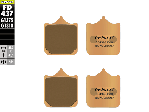 Galfer Racing Motorcycle Brake Pads FD437G1310 - Front (2/pc)