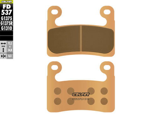 Galfer Racing Motorcycle Brake Pads BMW S1000RR (Nissin 2020+) - Front (2/pc) (FD537G1310-A)