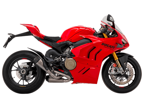 Arrow Exhaust Ducati Panigale V4 /S Full Titanium Works Carbon Cap Silencers Semi-Full Exhaust (SingleArm Rear) (-2024)
