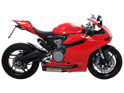 Arrow Exhaust Ducati 899 Panigale Titanium Works Carbon Cap Homologated Slip-on Exhaust