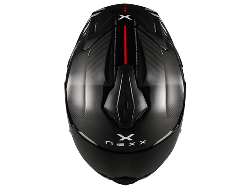 Nexx Y.100R Helmet Fade Black / Red  (+dark smoke visor)