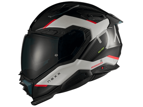 Nexx X.WST3 Helmet Carbon Manga White / Red (+dark smoke visor)