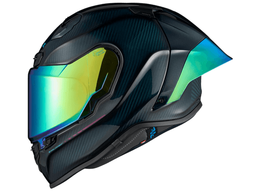 Nexx X.R3R Helmet Carbon Hadal Teal Blue (+iridium green visor)