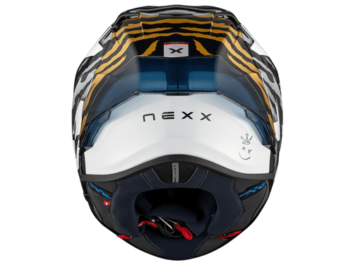 Nexx X.R3R Helmet Carbon Ziger Grey / Gold (+dark smoke visor)