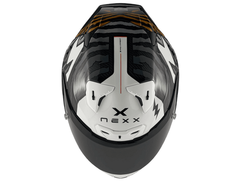 Nexx X.R3R Helmet Carbon Ziger Grey / Gold (+dark smoke visor)