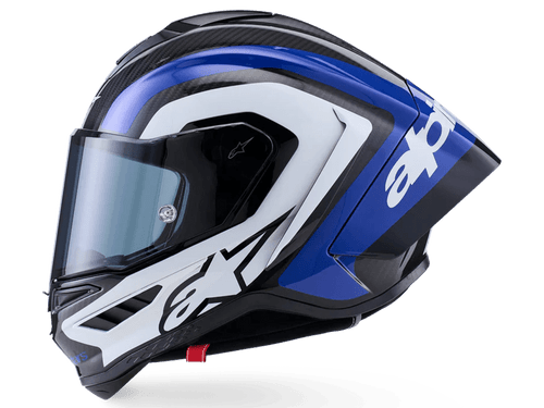 Alpinestars Supertech R10 Arius Helmet Black / White / Blue Glossy