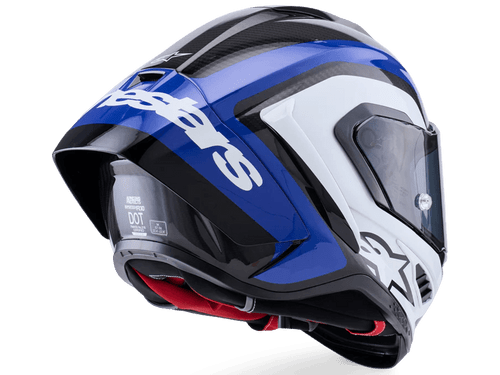Alpinestars Supertech R10 Arius Helmet Black / White / Blue Glossy