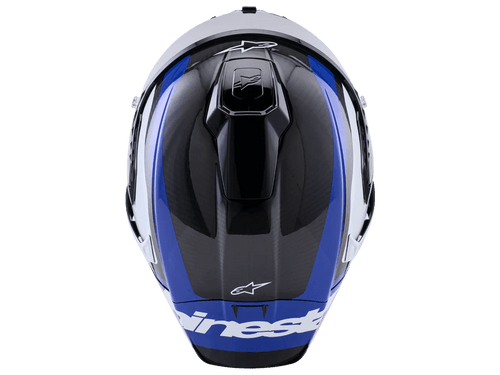 Alpinestars Supertech R10 Arius Helmet Black / White / Blue Glossy