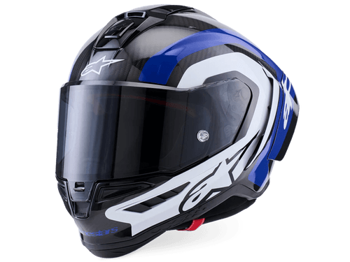 Alpinestars Supertech R10 Arius Helmet Black / White / Blue Glossy