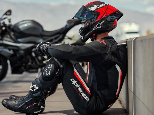 Alpinestars GP Force v2 Leather Race Suit (Black)