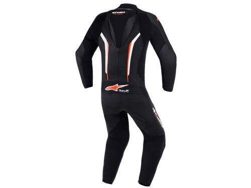 Alpinestars GP Force v2 Leather Race Suit (Black / White / Red Fluo)