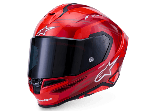 Alpinestars Supertech R7 Helmet A-Core (Red / Bright Red)