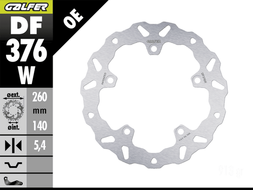 Galfer Suzuki Hayabusa 1300 Rear Brake Rotor (2021+)