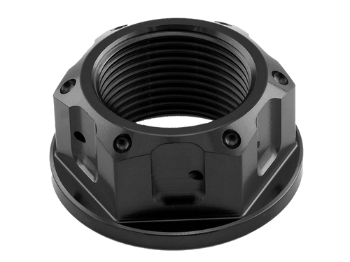 Pro-Bolt Titanium Race Drilled  Rear Axle Nut M22x1.5 (Black)
Honda CBR1000RR Fireblade (2004-2016)
Honda CBR600RR (2003+)
Honda CBR929RR
Honda CBR954RR
Honda VTR1000 SP1/SP2 RC51
Suzuki GSX-R600 (2011+)
Suzuki GSX-R750 (2011+)
*Please Check your Bike to Ensure Proper Sizing / Fitment