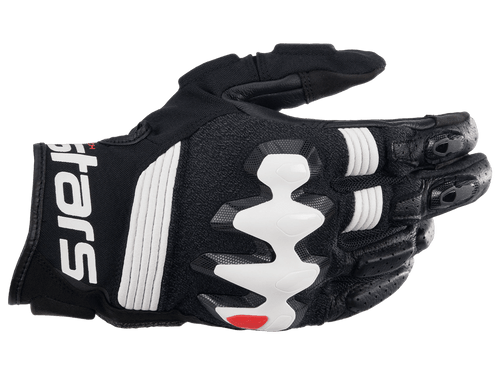 Alpinestars Halo Leather Gloves (Black/White)