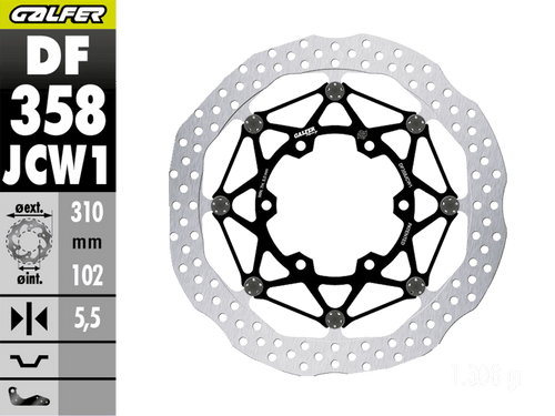 Galfer Suzuki GSX-R Front Brake Billet 310x5.5mm Floating Floatech Rotor