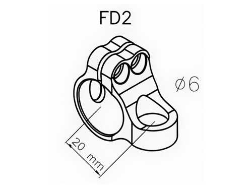 Matris Steering Damper Tube Clamp (SP00.FD2)