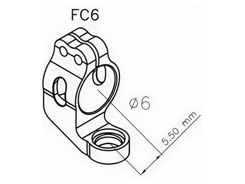 Matris Steering Damper Tube Clamp (SP00.FC6)