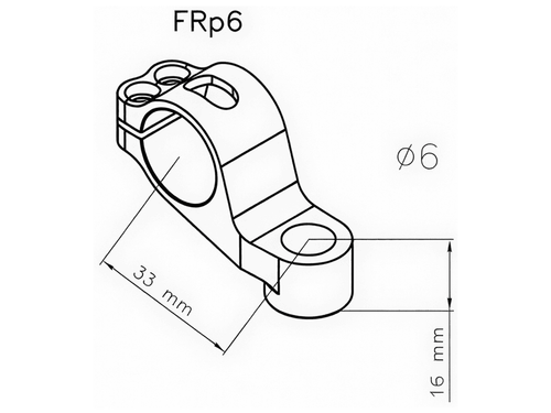 Matris Steering Damper Tube Clamp (SP00.FRP6)