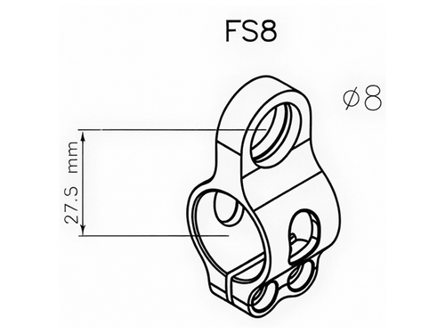 Matris Steering Damper Tube Clamp (SP00.FS8)