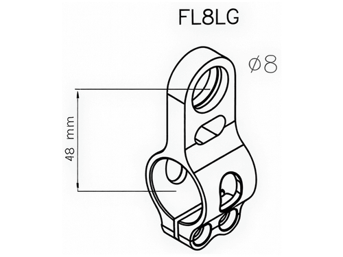 Matris Steering Damper Tube Clamp (SP00.FL8LG)