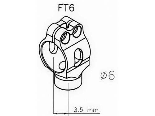 Matris Steering Damper Tube Clamp (SP00.FT6)