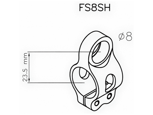 Matris Steering Damper Tube Clamp (SP00.FSH8)