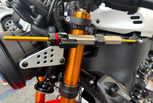 Installed Steering Stabilizer Yamaha XSR 900