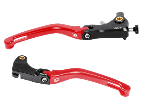 Bonamici Yamaha R1 Brake & Clutch Levers (2025+) (Black/Red) (Brembo Master)