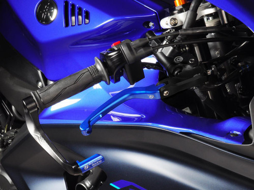 Bonamici Yamaha R1 Brake & Clutch Levers (2025+) (Black/Blue) (Brembo Master)
