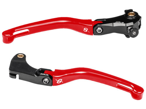 Bonamici Yamaha R1M Brake & Clutch Levers (2015+) (Black/Red) (*Nissin)