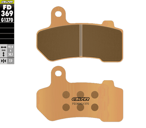 Galfer Motorcycle Brake Pads Street FD369G1370 - Front (2/pc) (FD369G1370)
Fitment
Fits Harley Davidson Road Glide /Limited (2008+)
Fits Harley Davidson Street Glide /Limited (2008+)
Fits Harley Davidson Electra Glide (2008-2019)
Fits Harley Davidson Road Glide ST (2022-2024)
Equivalent to SBS 830 RS/RST
Equivalent to EBC 409