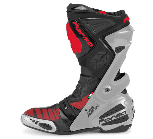 Forma Ice Pro Flow Motorcycle Race Boots Gray / Black