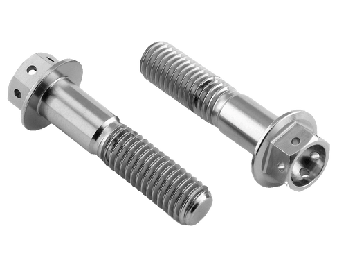 Pro-Bolt Titanium Race Drilled Hex Front Brake Caliper Bolts M8x35 (PB-TIFBMON220R)