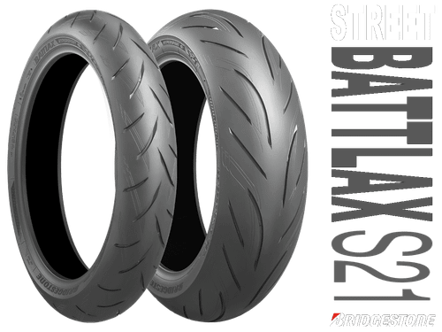 Bridgestone Battlax Hypersport S21
For riders wanting Battlax DNA at an entry level price
• Agile and confident handling 
• Battlax performance at an entry level price