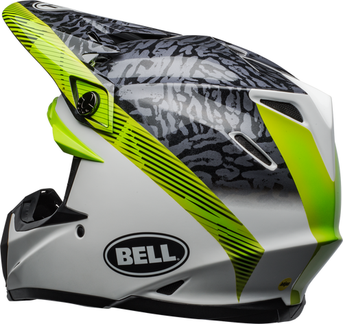 Bell "Moto-9" Mips Helmet Chief Matte/Gloss Black/White/Green Size S