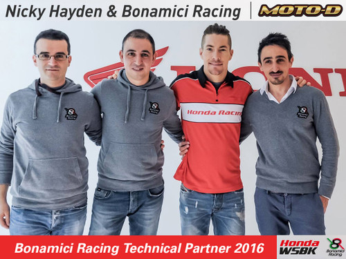 MOTO-D is the exclusive North American Distributor for Bonamici Racing Italy. For more info visit www.motodracing.com