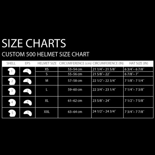 Bell "Custom 500" Helmet Gloss Black Size S