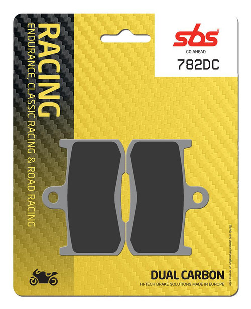 SBS Dual Carbon "Racing" Brake Pads 782 DC - Front
Fitment
Kawasaki Z800 (2013-2016)
Kawasaki Z900 (non-RS) (2017+)
Moriwaki MD 250 (2009)
Triumph Daytona 675 (2006-2008)
Triumph Street Triple 675R (2009+)
Equivalent to Galfer 331
Equivalent to Vesrah VD-443
Equivalent to EBC FA347 