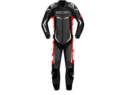 SPIDI "Track Wind Pro" Motorcycle Racing Leather Suit Black/Red