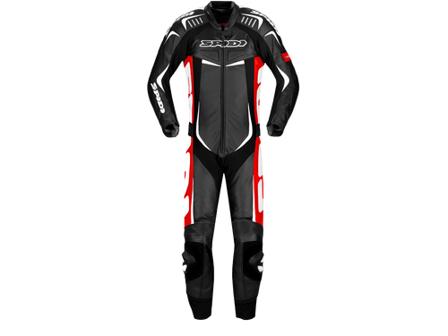 SPIDI Track Wind Pro Motorcycle Racing Leather Suit Black/Red