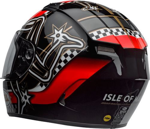 Bell "Qualifier DLX" Mips Motorcycle Helmet Isle Of Man 2020 Gloss/Red/Black/White Free Shipping