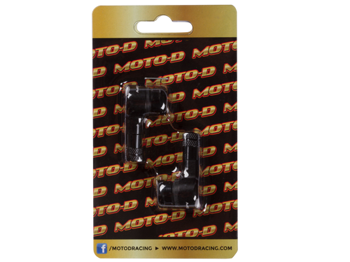 MOTO-D Angled Motorcycle Valve Stems - Retail Packaging