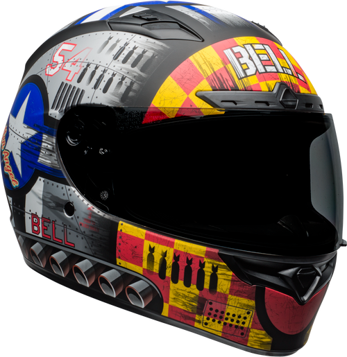 Bell "Qualifier DLX" Mips Track Helmet Devil May Care Matte/Gray