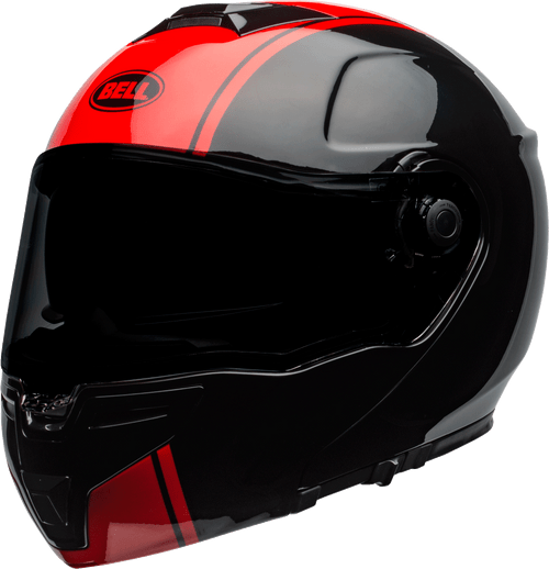 Bell "SRT" Modular Motorcycle Helmet Ribbon Gloss Black/Red Free Shipping