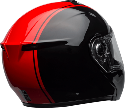 Bell "SRT" Modular Motorcycle Helmet Ribbon Gloss Black/Red On sale