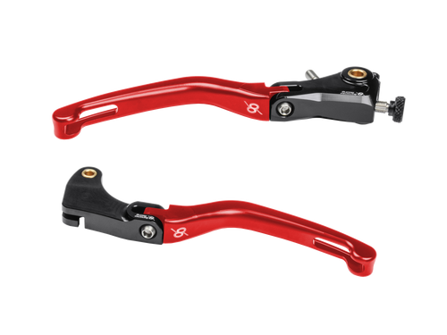 Bonamici MV Agusta F3 675 / 800 Folding Levers (2011+) (Black/Red) - MOTO-D Racing