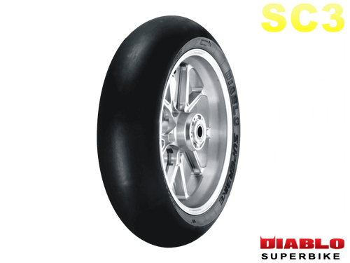 Pirelli Diablo Superbike (SC3) Rear 180/60
(Tire Warmers NOT Required)